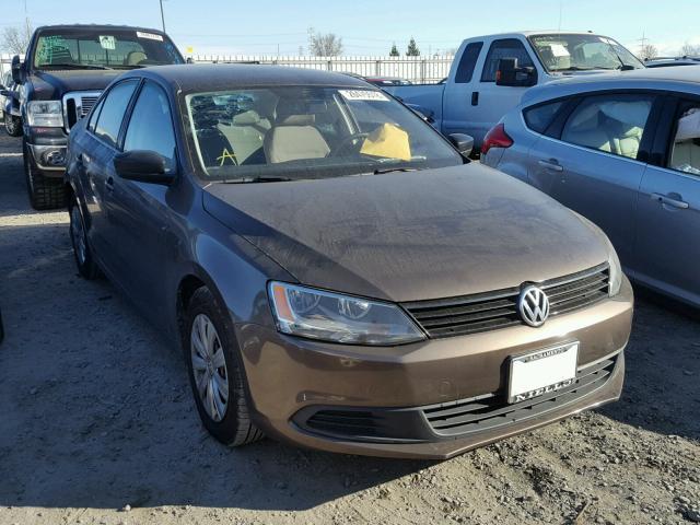 3VW2K7AJ1BM377940 - 2011 VOLKSWAGEN JETTA BASE ყავისფერი ფოტო 1