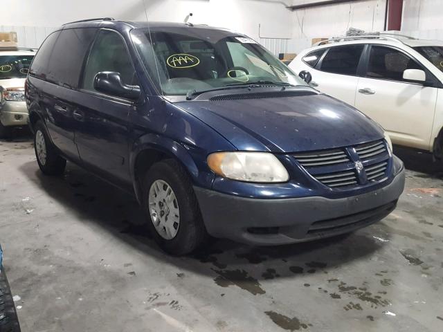 1D4GP25R26B634231 - 2006 DODGE CARAVAN SE BLUE photo 1