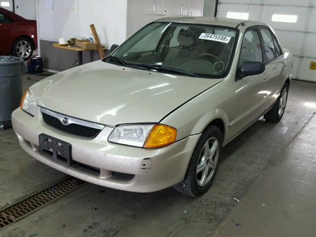 JM1BJ2228Y0263834 - 2000 MAZDA PROTEGE DX GRAY photo 2