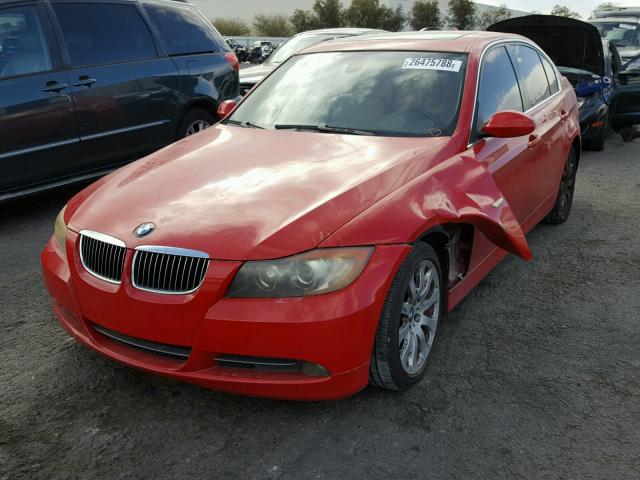 WBAVB335X6PS10448 - 2006 BMW 330 I RED photo 2