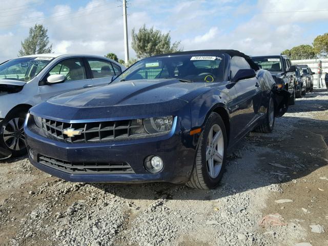 2G1FB3DD8B9181269 - 2011 CHEVROLET CAMARO LT BLUE photo 2