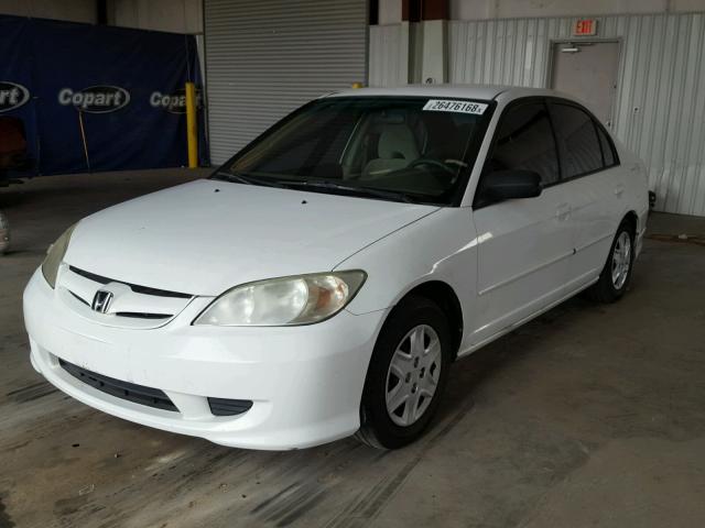 1HGEN26535L000068 - 2005 HONDA CIVIC GX WHITE photo 2