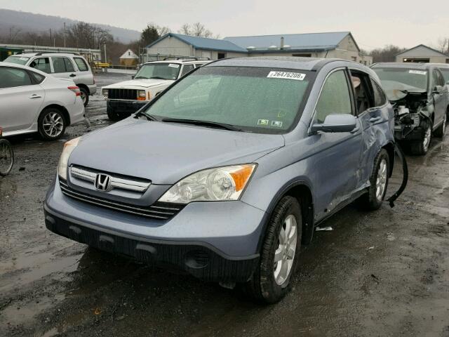 JHLRE48797C100000 - 2007 HONDA CR-V EXL BLUE photo 2