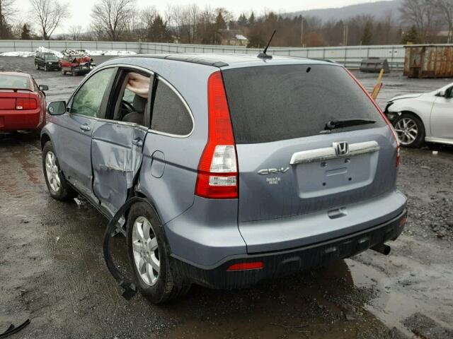 JHLRE48797C100000 - 2007 HONDA CR-V EXL BLUE photo 4