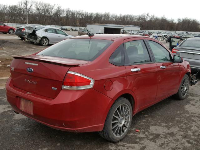 1FAHP3GN7AW209726 - 2010 FORD FOCUS SES RED photo 4
