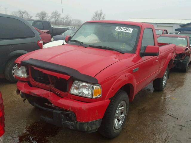 1FTYR10U66PA50872 - 2006 FORD RANGER RED photo 2