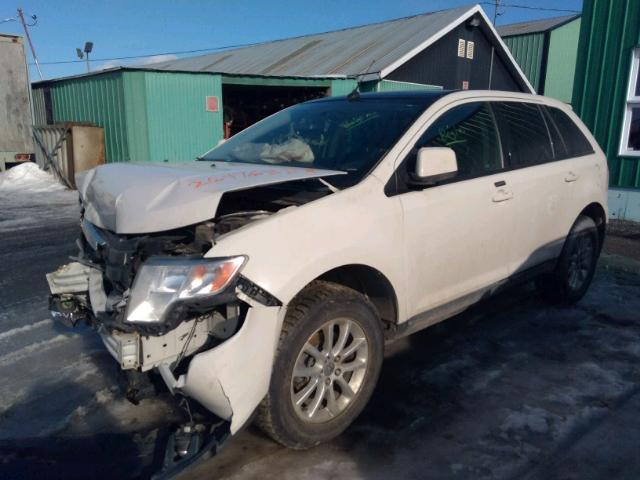 2FMDK4JC9ABA39841 - 2010 FORD EDGE SEL WHITE photo 2