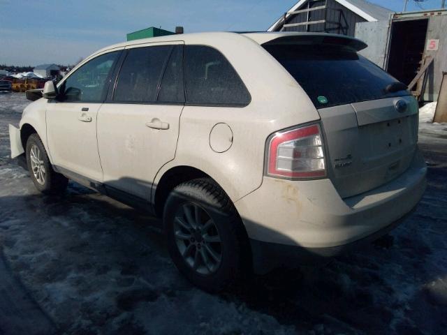 2FMDK4JC9ABA39841 - 2010 FORD EDGE SEL WHITE photo 3