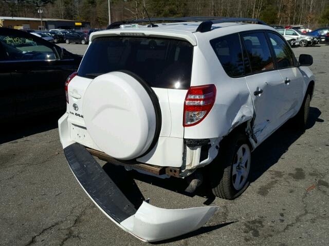 2T3ZF4DV6AW023895 - 2010 TOYOTA RAV4 WHITE photo 4