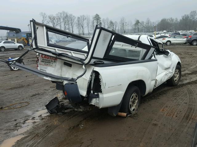 5TENX22NX8Z477388 - 2008 TOYOTA TACOMA WHITE photo 4