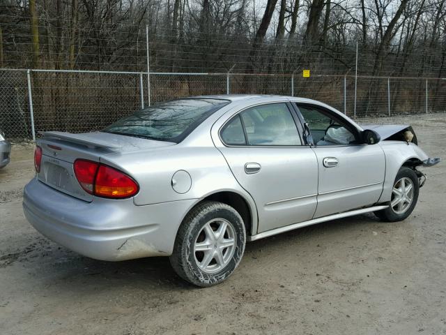 1G3NL52E44C120553 - 2004 OLDSMOBILE ALERO GL SILVER photo 4