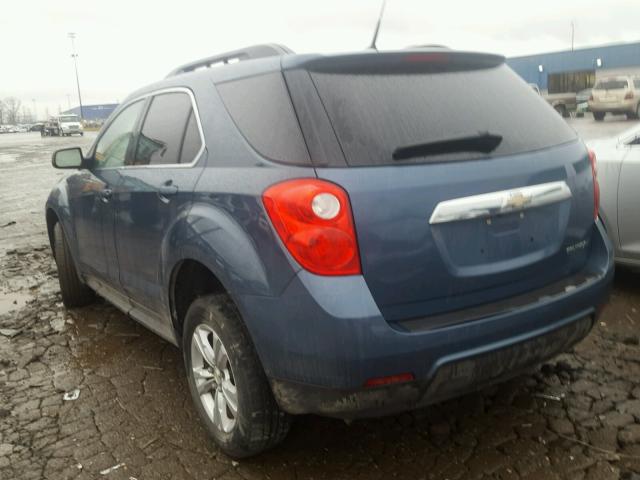 2CNALDECXB6346648 - 2011 CHEVROLET EQUINOX LT BLUE photo 3