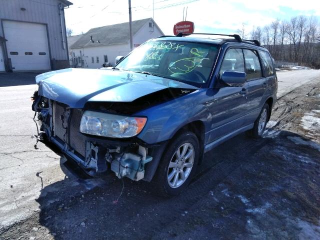 JF1SG65637H706207 - 2007 SUBARU FORESTER 2 BLUE photo 2