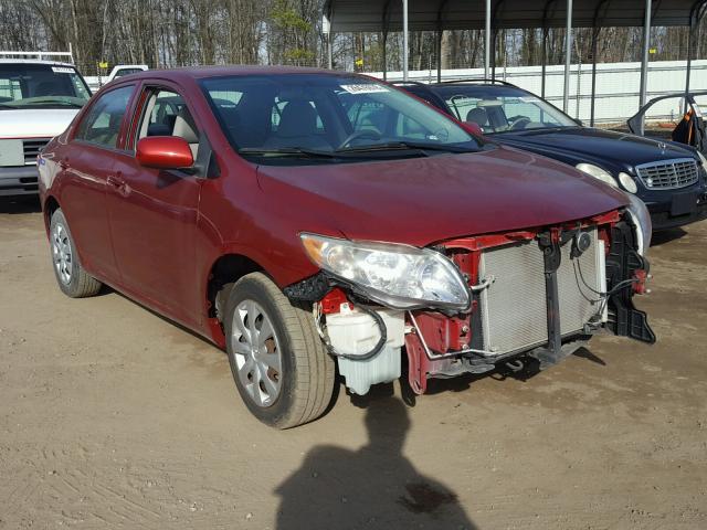 2T1BU4EE1AC346980 - 2010 TOYOTA COROLLA BA RED photo 1