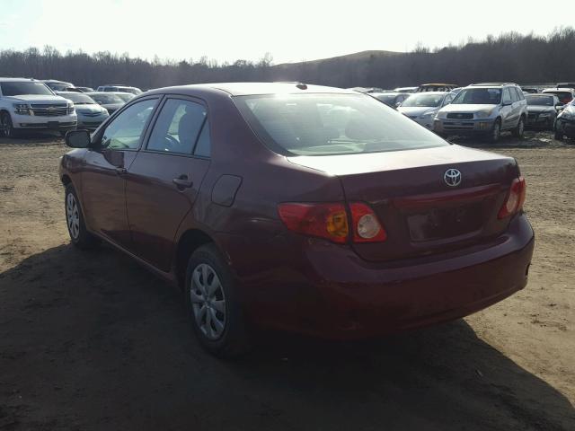 2T1BU4EE1AC346980 - 2010 TOYOTA COROLLA BA RED photo 3