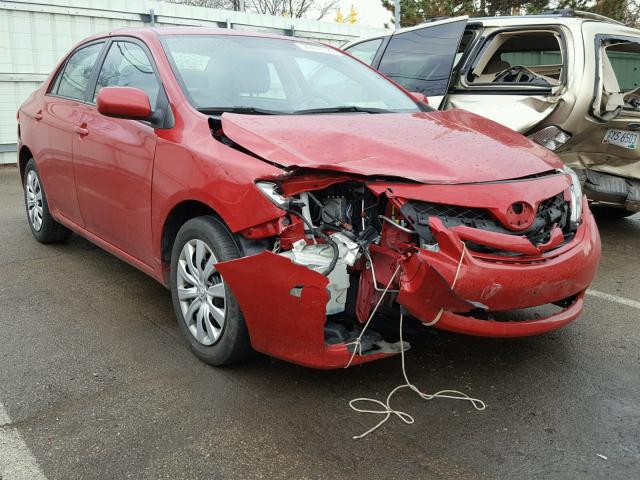 2T1BU4EE9CC801156 - 2012 TOYOTA COROLLA BA RED photo 1