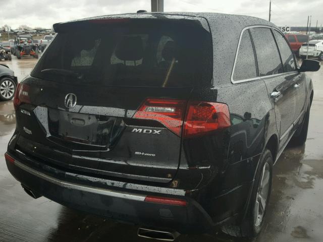 2HNYD2H46BH546420 - 2011 ACURA MDX TECHNO BLACK photo 4