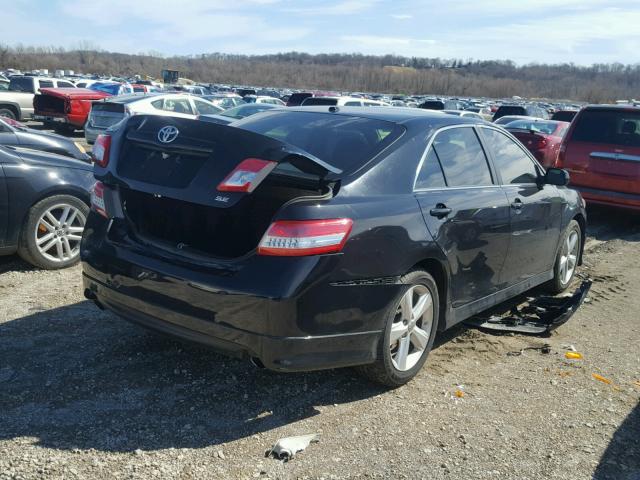 4T1BF3EK0BU229241 - 2011 TOYOTA CAMRY BASE BLACK photo 4