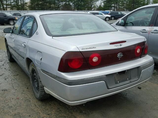 2G1WF52EX39388940 - 2003 CHEVROLET IMPALA SILVER photo 3