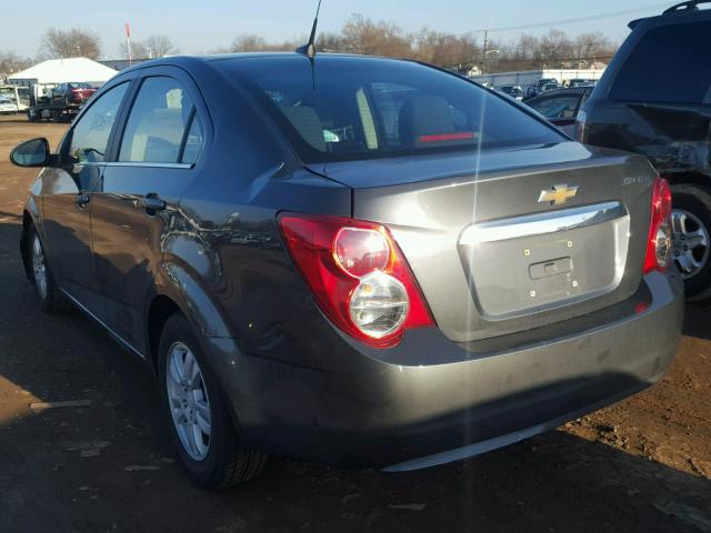 1G1JC5SH5C4223796 - 2012 CHEVROLET SONIC LT GRAY photo 3