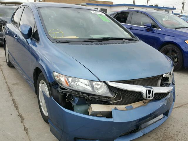 JHMFA3F29AS006286 - 2010 HONDA CIVIC HYBR BLUE photo 1