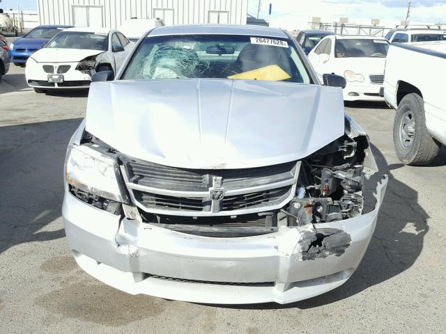 1B3LC46K88N256181 - 2008 DODGE AVENGER SE SILVER photo 9