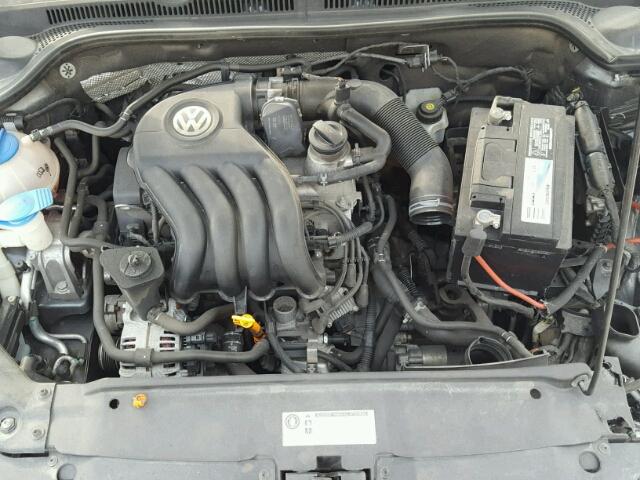 3VW1K7AJ1BM387475 - 2011 VOLKSWAGEN JETTA BASE GRAY photo 7