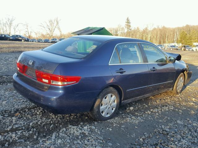 1HGCM55334A134472 - 2004 HONDA ACCORD LX BLUE photo 4