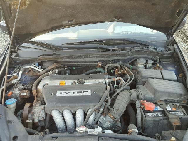 1HGCM55334A134472 - 2004 HONDA ACCORD LX BLUE photo 7