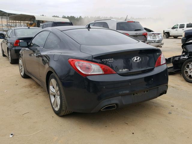 KMHHU6KHXAU035681 - 2010 HYUNDAI GENESIS CO BLACK photo 3