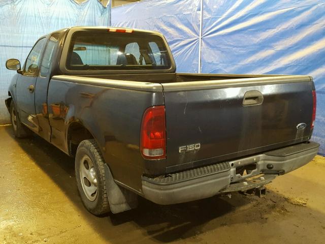 1FTZX17201NA28644 - 2001 FORD F150 BLUE photo 3