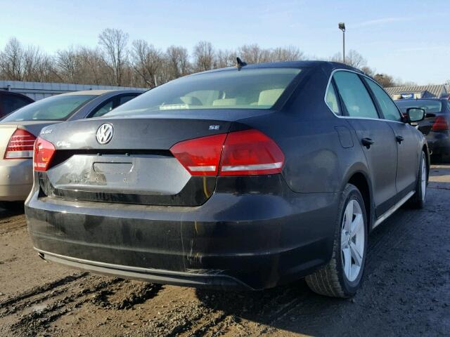 1VWBP7A32DC013520 - 2013 VOLKSWAGEN PASSAT SE BLACK photo 4