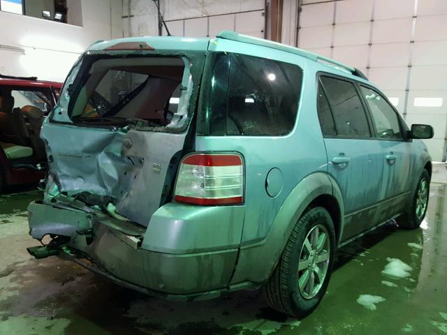 1FMDK05WX8GA33711 - 2008 FORD TAURUS X S BLUE photo 4