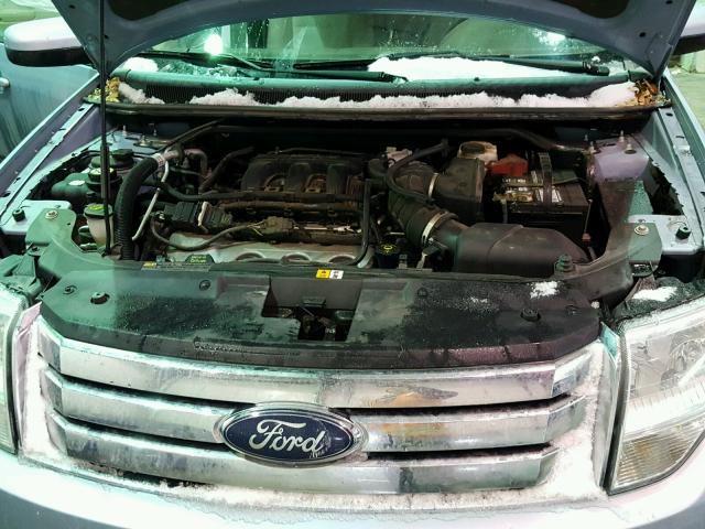 1FMDK05WX8GA33711 - 2008 FORD TAURUS X S BLUE photo 7