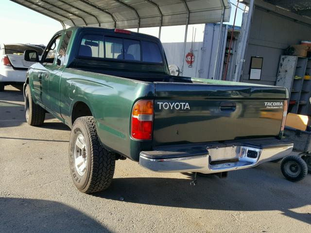 4TASN92NXYZ616136 - 2000 TOYOTA TACOMA XTR GREEN photo 3