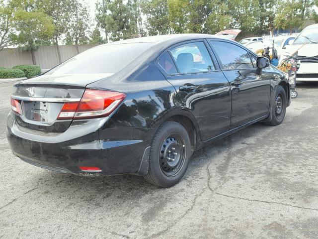 19XFB2F51DE221087 - 2013 HONDA CIVIC LX BLACK photo 4