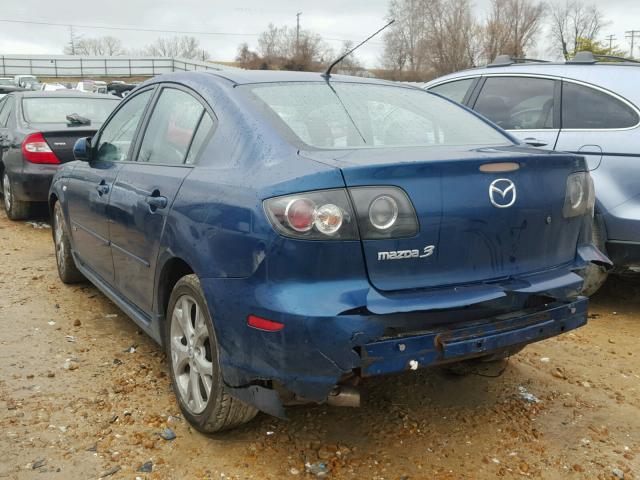 JM1BK324781831165 - 2008 MAZDA 3 S BLUE photo 3