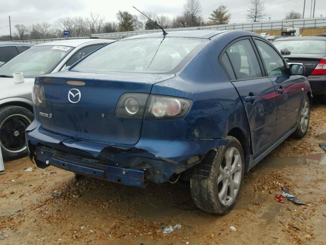 JM1BK324781831165 - 2008 MAZDA 3 S BLUE photo 4