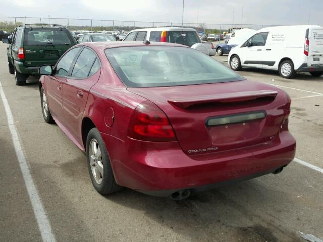 2G2WS542251232533 - 2005 PONTIAC GRAND PRIX MAROON photo 3