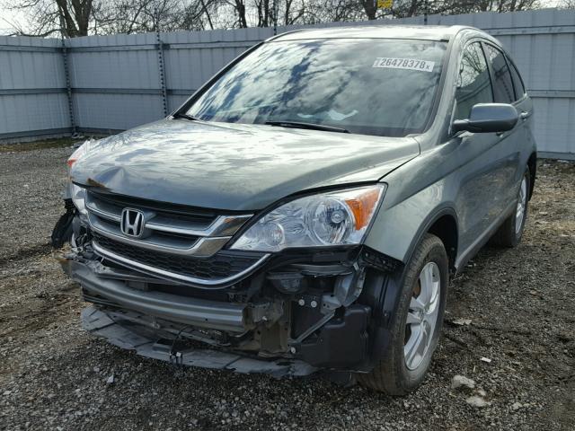 5J6RE4H74BL095871 - 2011 HONDA CR-V EXL GRAY photo 2