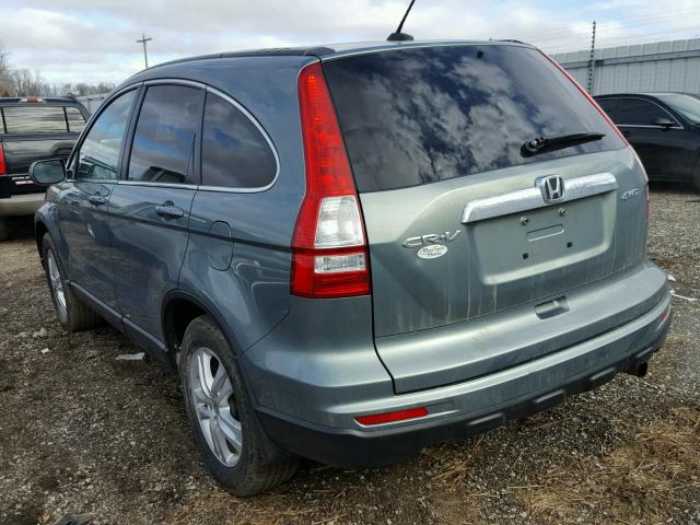 5J6RE4H74BL095871 - 2011 HONDA CR-V EXL GRAY photo 3