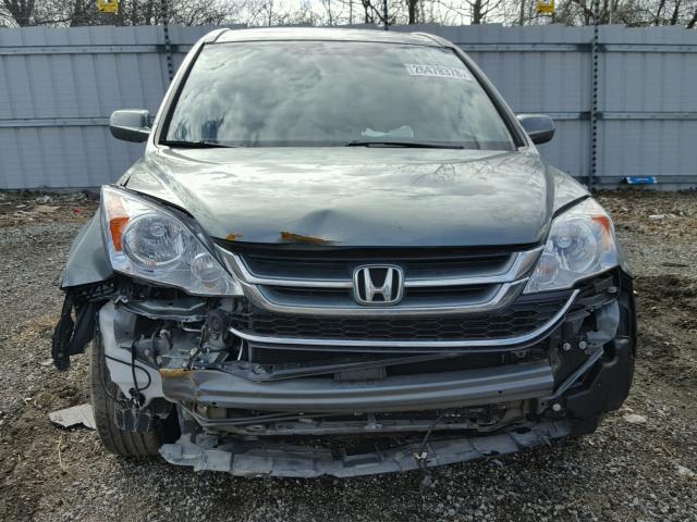 5J6RE4H74BL095871 - 2011 HONDA CR-V EXL GRAY photo 9