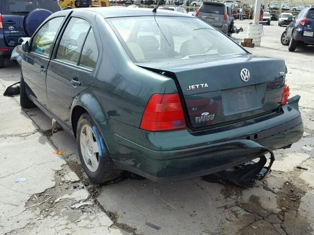 3VWSP69M12M077972 - 2002 VOLKSWAGEN JETTA GREEN photo 3