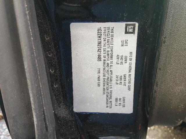 1G2ZM171564269620 - 2006 PONTIAC G6 GTP BLACK photo 10