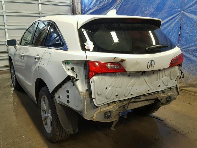 5J8TB4H38EL005306 - 2014 ACURA RDX BASE WHITE photo 3