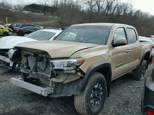 5TFCZ5ANXHX107022 - 2017 TOYOTA TACOMA DOU TAN photo 2