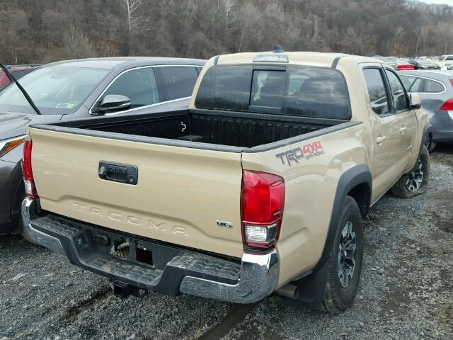 5TFCZ5ANXHX107022 - 2017 TOYOTA TACOMA DOU TAN photo 4