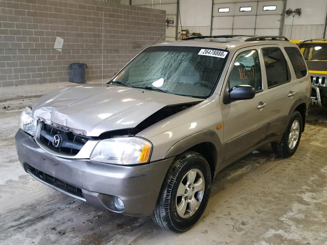 4F2YU08171KM26164 - 2001 MAZDA TRIBUTE LX GOLD photo 2