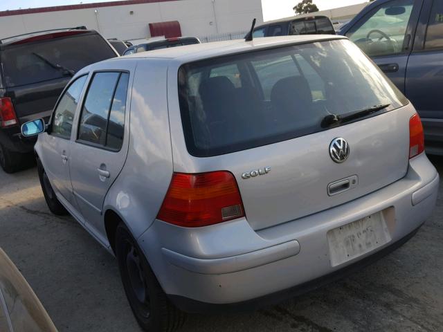 WVWGC21J6YW527865 - 2000 VOLKSWAGEN GOLF GLS SILVER photo 3