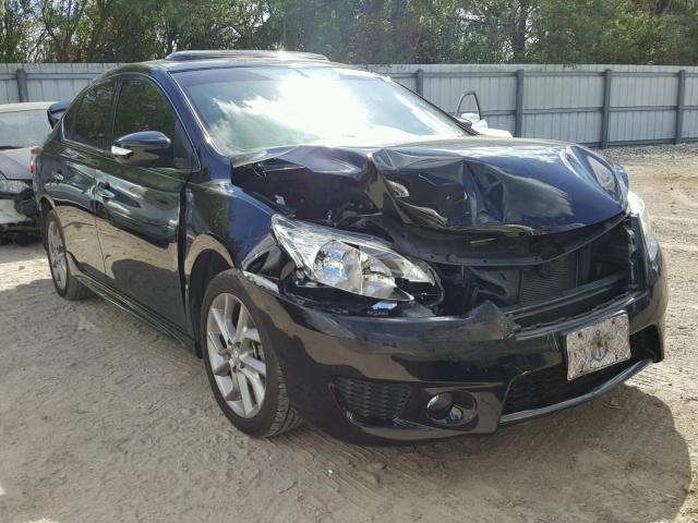 3N1AB7AP0FY338261 - 2015 NISSAN SENTRA S BLACK photo 1